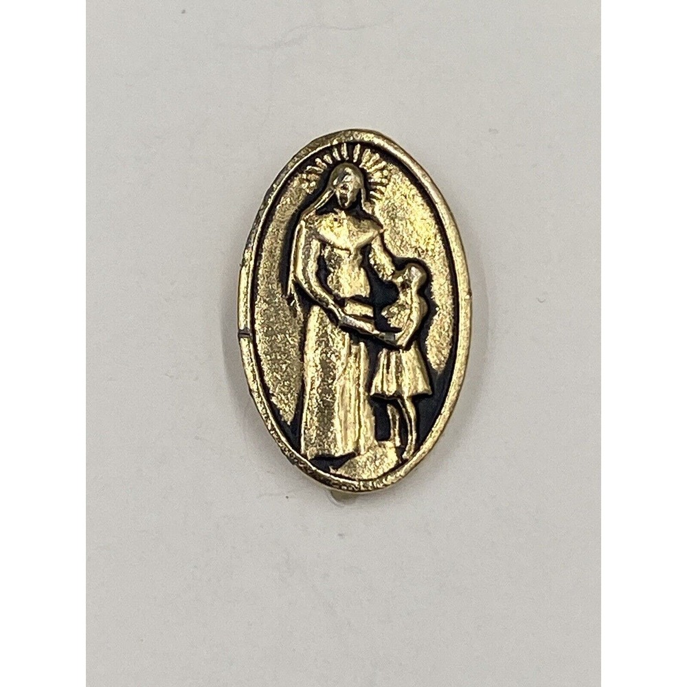 Vintage Religious SANCTA JULIA Lapel Pin